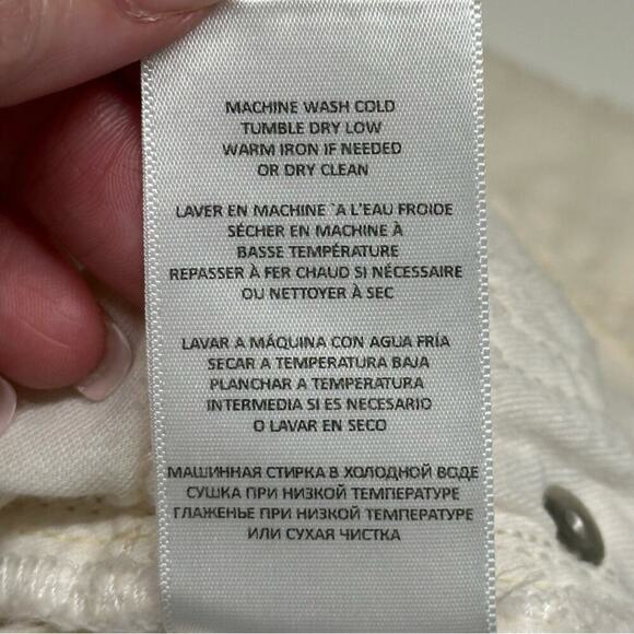 NWT | RE/DONE | 90s Low Slung Shorts | Vintage White | Size 29 - Picture 8 of 16